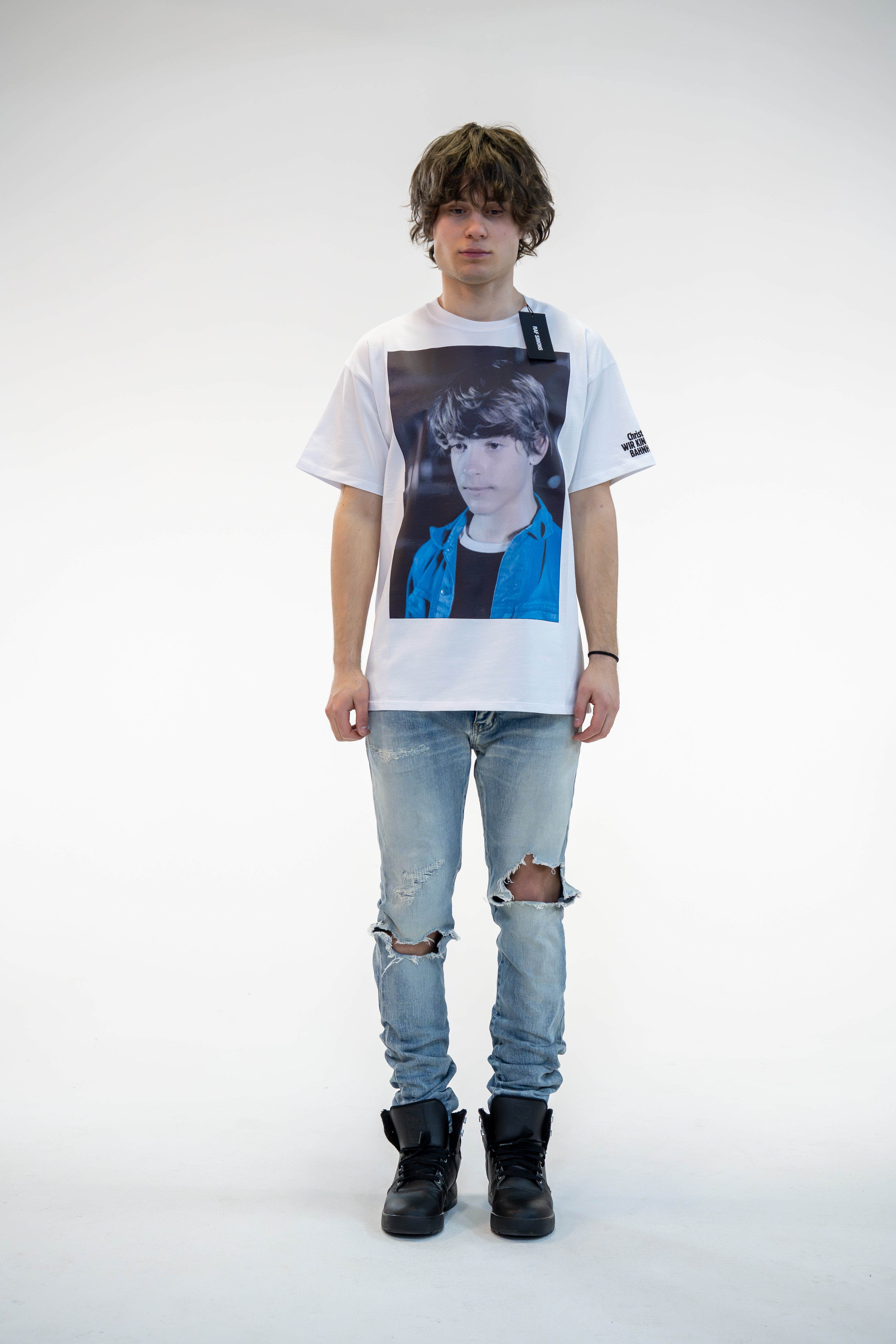 A/W18 Raf Simons Runway Christiane F. & Detlef Oversized T-Shirt